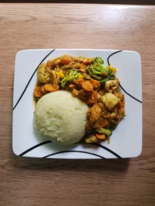 Mashed Potatoes and vegetable mix