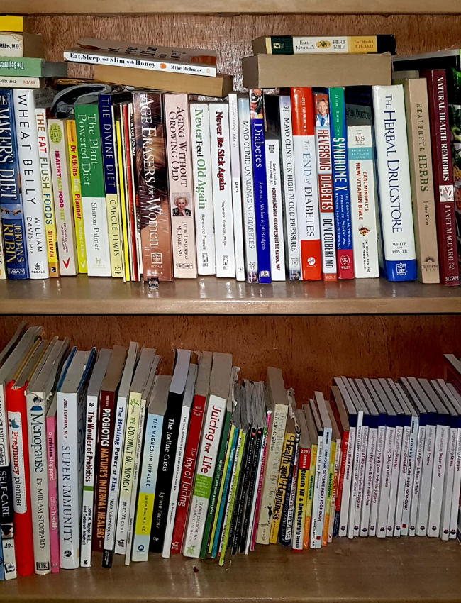 My diabetes books library